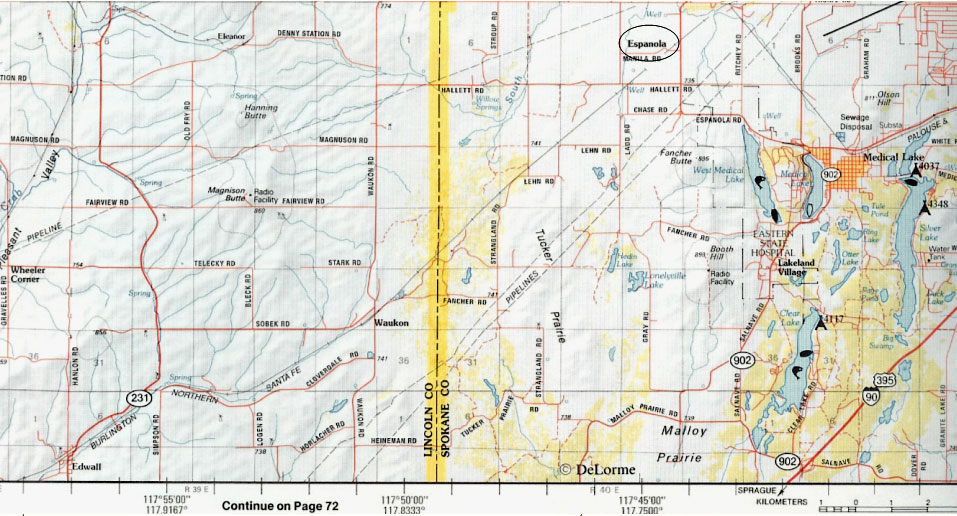 Spokane map