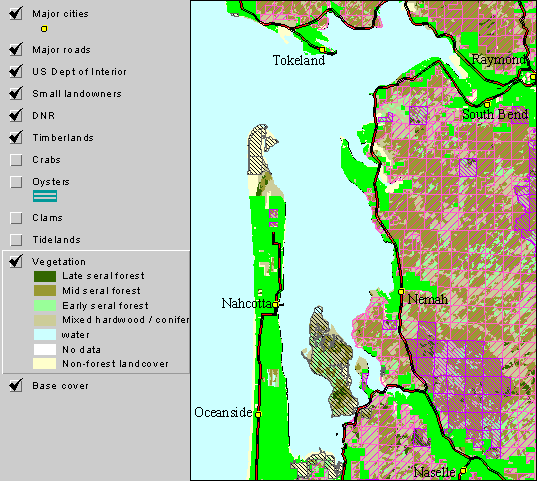 Satellite Image of Willapa Bay