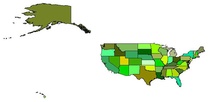 USA map