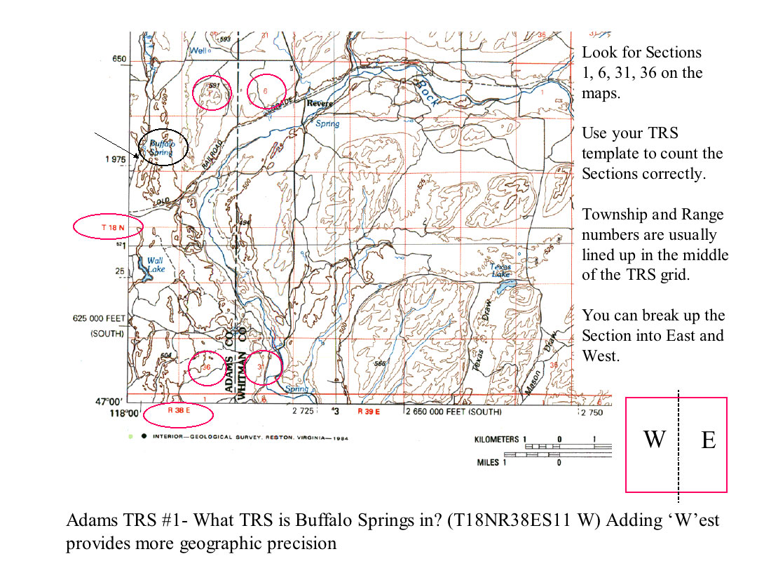 how to find township range section in minnesota