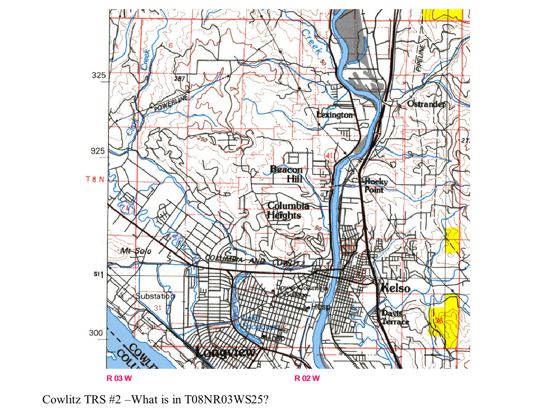 Cowlitz TRS Map 2