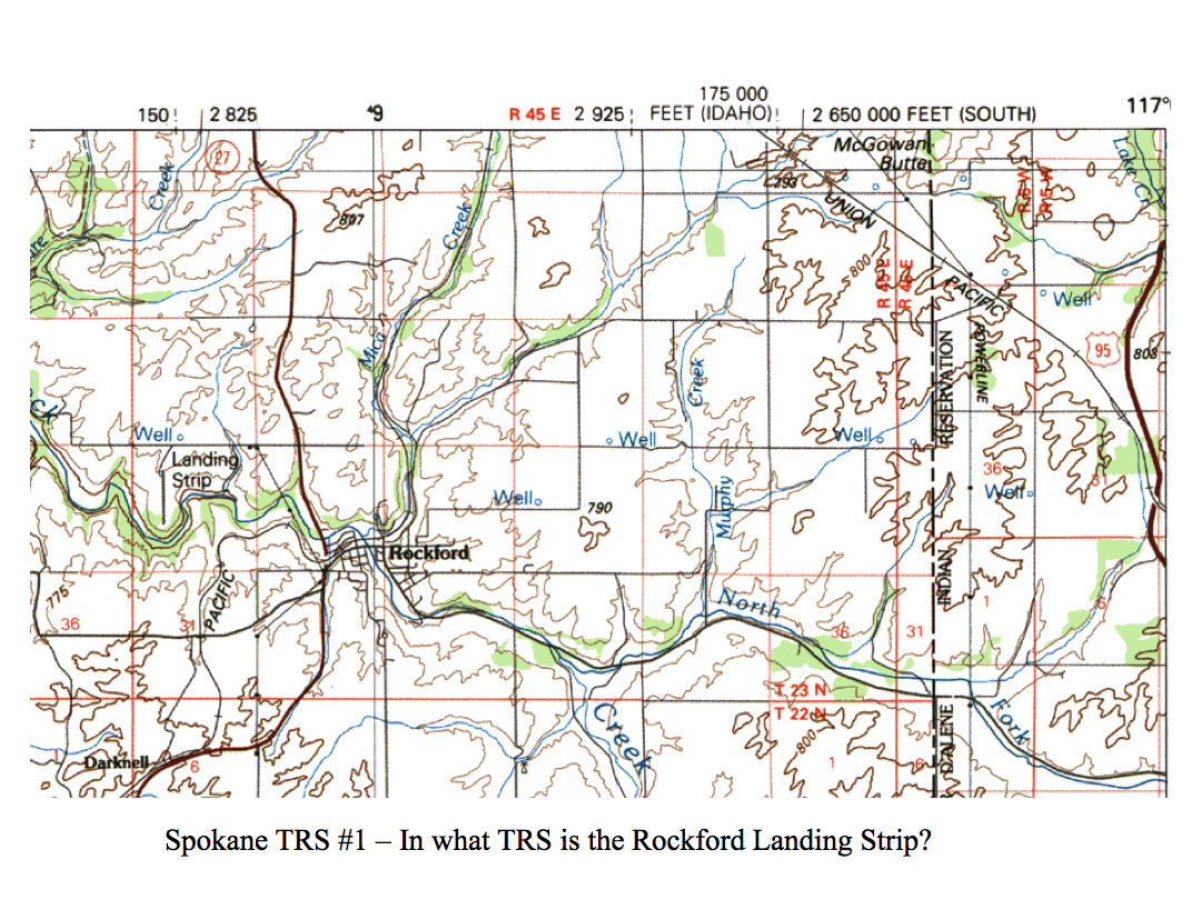 Spokane TRS Map 1