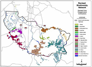 Biodiversity network map